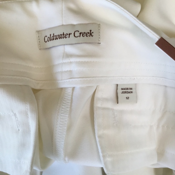 NEW! Coldwater Creek Metro Trousers White Size 12 - Picture 8 of 9
